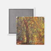 Weeping Willow door Claude Monet,  Kunst Magneet (Voorkant / Achterkant)
