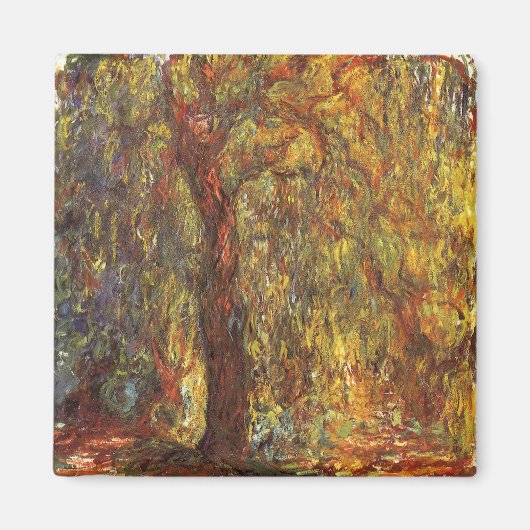 Weeping Willow door Claude Monet,  Kunst Magneet (Voorkant)