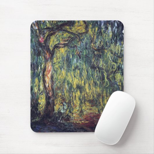 Weeping Willow door Claude Monet,  Kunst Muismat (Met muis)