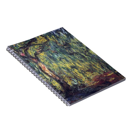 Weeping Willow door Claude Monet,  Kunst Notitieboek (Rechterzijde)
