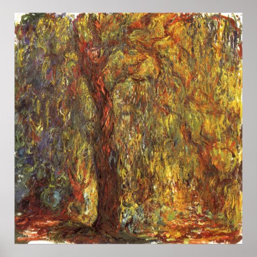 Weeping Willow door Claude Monet,  Kunst Poster (Voorkant)