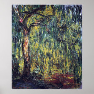Weeping Willow door Claude Monet,  Kunst Poster