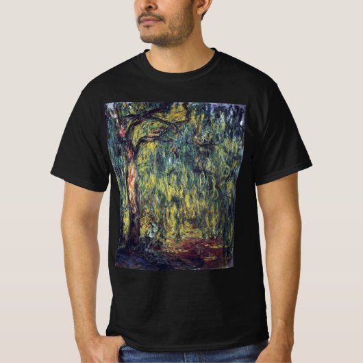 Weeping Willow door Claude Monet,  Kunst T-shirt (Voorkant)