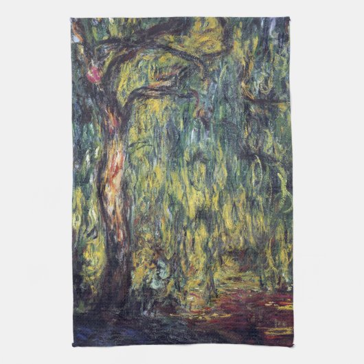 Weeping Willow door Claude Monet,  Kunst Theedoek (Verticaal)