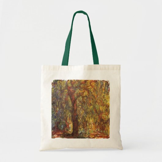Weeping Willow door Claude Monet,  Kunst Tote Bag (Voorkant)