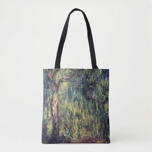 Weeping Willow door Claude Monet, Kunst Tote Bag (Voorkant)