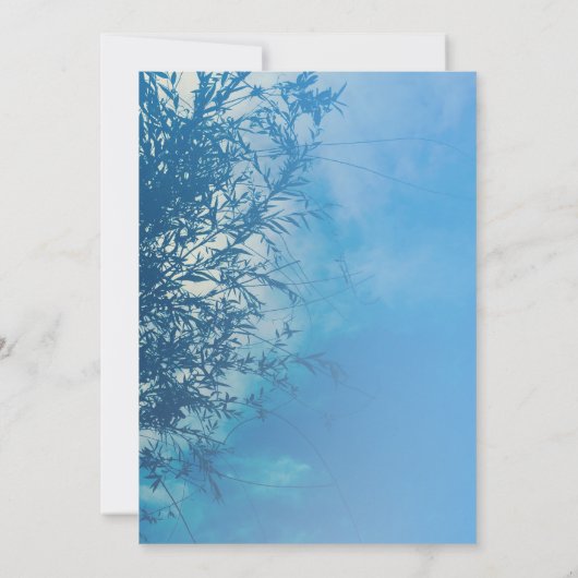 Weeping Willow Etheal Dreamy Sky Wedding 2 Kaart (Achterkant)