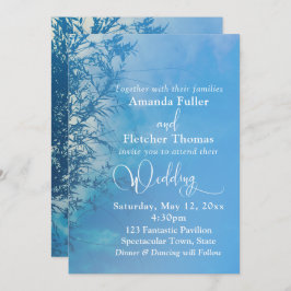 Weeping Willow Etheal Dreamy Sky Wedding Kaart