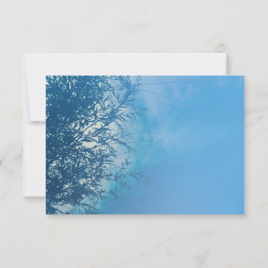 Weeping Willow Etheal Dreamy Sky Wedding RSVP (Achterkant)