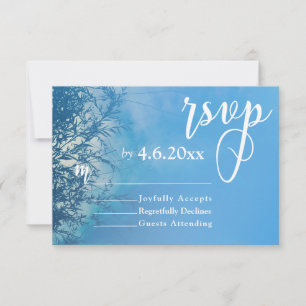 Weeping Willow Etheal Dreamy Sky Wedding RSVP Kaartje