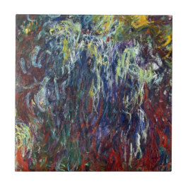 Weeping Willow, Giverny Claude Monet schilderij Tegeltje