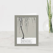 Weeping Willow Sympathy Card Kaart (Voorkant)