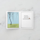 Weeping Willow Sympathy Card Kaart (Binnen)
