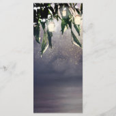 Weeping Willow Tree & Mason Jar Lights Menu Kaart (Achterkant)