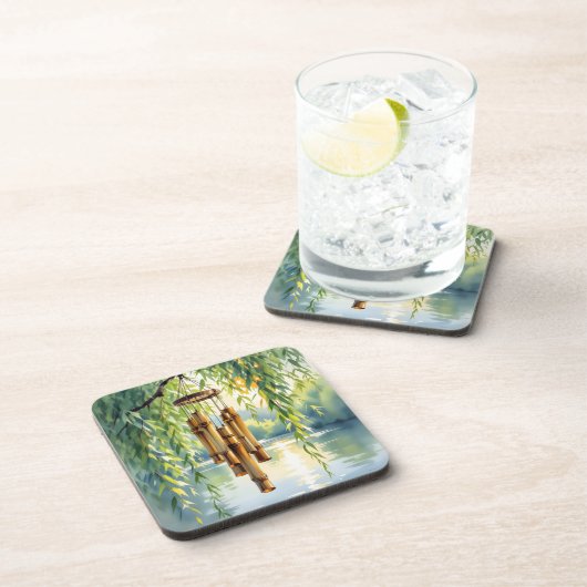 Weeping Willow, Windchimes en Lake Bier Onderzetter (Rechterzijde)