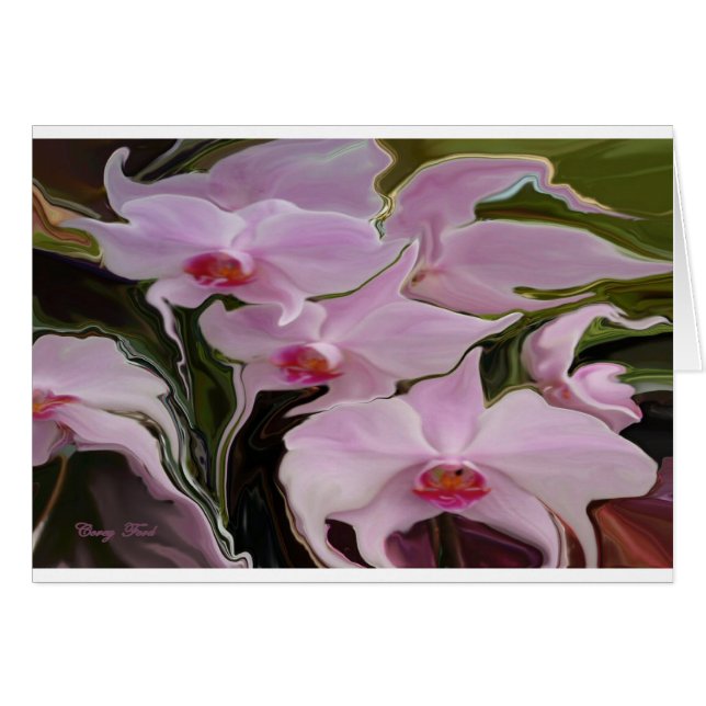 WEEPKARTJE VOOR ORCHIDEN BLANK (Voorkant Horizontaal)