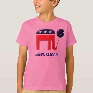 Weepublicische schattige olifant mascotte CUSTOMIZ T-shirt