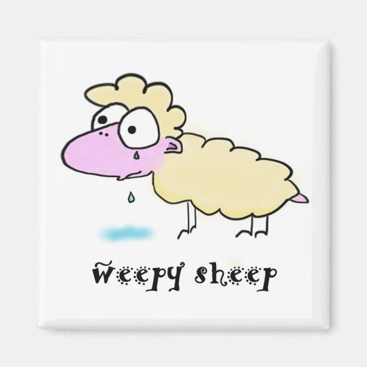 Weepy Sheep Magnet (Voorkant)