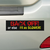 WEER, anders ga ik langzamer. Bumpersticker (Op auto)