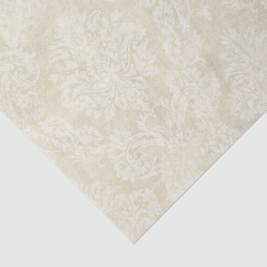 Weer beige Damask-vellen papier (Detail)