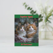 Weer bij elkaar met kerst! feestdagenkaart (Staand voorkant)