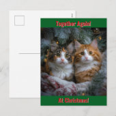 Weer bij elkaar met kerst! feestdagenkaart (Voorkant / Achterkant)