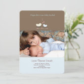 Weer Brother Foto geboorteaankondiging Aankondiging (Staand voorkant)