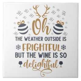 Weer buiten is een vriendelijke Word Art Tegeltje