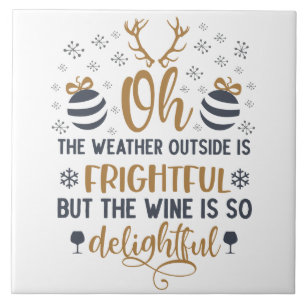 Weer buiten is een vriendelijke Word Art Tegeltje