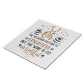 Weer buiten is een vriendelijke Word Art Tegeltje (Zijkant)