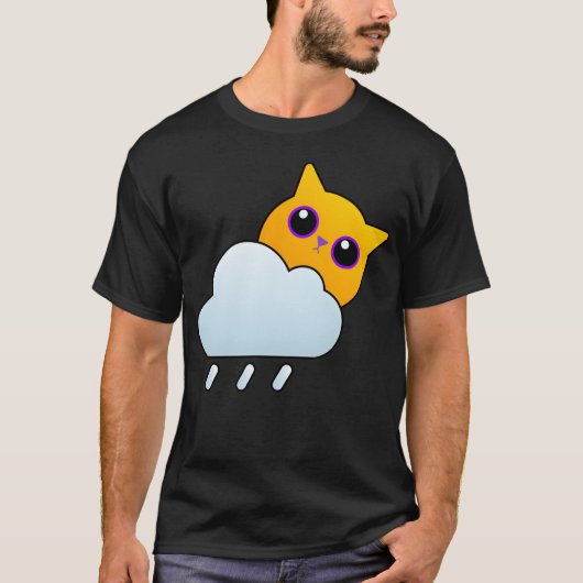 Weer Cat Widget grappig T-shirt (Voorkant)