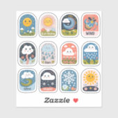 Weer Collectie - Design 1 Sticker (Vel)