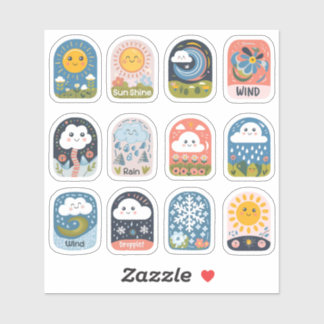 Weer Collectie - Design 1 Sticker