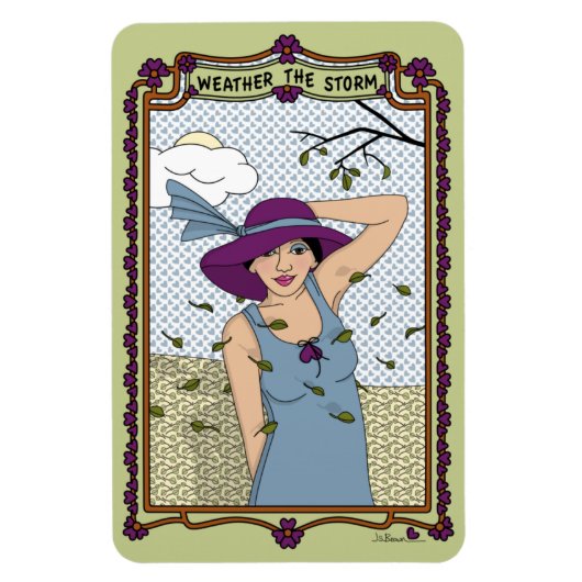 Weer de Storm_A_4x6 koelkast Magneet (Verticaal)