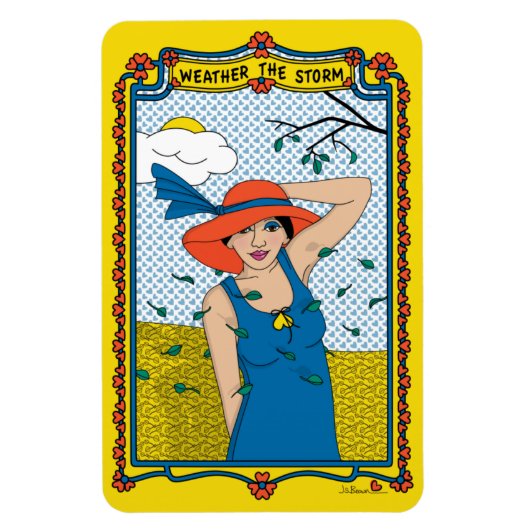 Weer de Storm_B_4x6 koelkast Magneet (Verticaal)