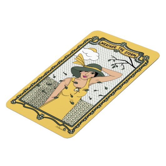 Weer de Storm_C_4x6 koelkast Magneet (Linkerzijde)