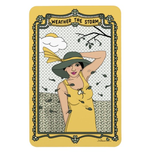 Weer de Storm_C_4x6 koelkast Magneet (Verticaal)