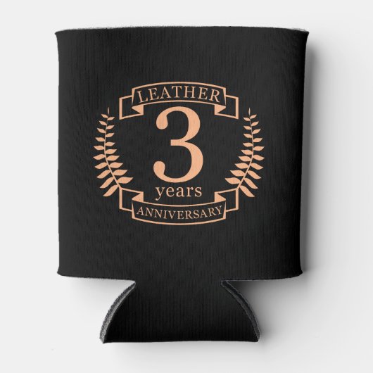 Weer drie jaar bruiloft blikjeskoeler (Voorkant)