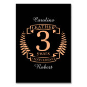 Weer drie jaar bruiloft kaart (Voorkant)