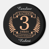 Weer drie jaar bruiloft magneet (Voorkant)