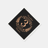 Weer drie jaar bruiloft servet (Hoek)