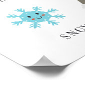 Weer educatief Poster met Kawaii-gezichten (Hoek)