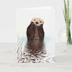 Weer een andere An Otter Day in Paradise Schattige Kaart