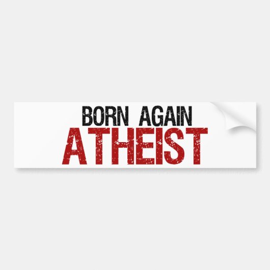 Weer een atheïst bumpersticker (Voorkant)