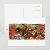 Weer een blauwachtige uil in een briefkaart (Voorkant / Achterkant)