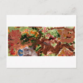 Weer een blauwachtige uil in een briefkaart