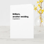 Weer een bruiloft Funny Wedding Kaart (Gele Bloem)