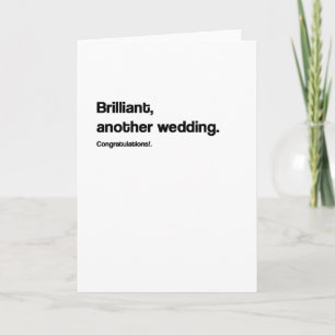 Weer een bruiloft Funny Wedding Kaart