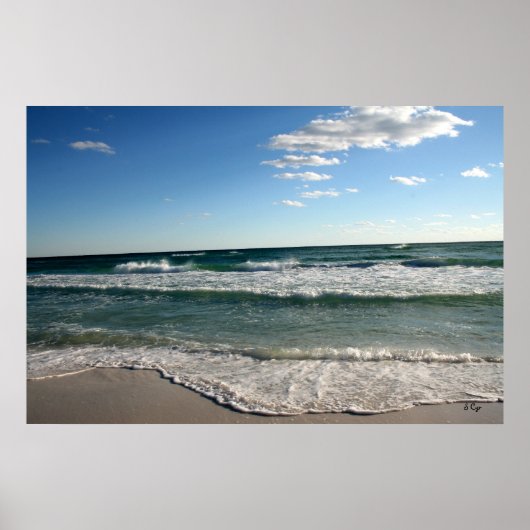 Weer een dag bij het strand Poster, S Cyr Poster (Voorkant)