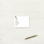 Weer een dag buiten glimlachen naar binnen post-it® notes (Op bureau)